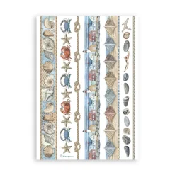 Outlet Set 8 hojas de Washi tape Silent Sea Papeles|Decoupage