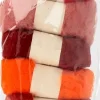 Clearance Set 6 Lanas De Fieltro Cardadas Naranjas Telas, Sedas Y Fieltro