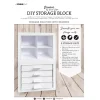 Sale Set 2 módulos almacenaje con cajones DIY Storage Block Organización