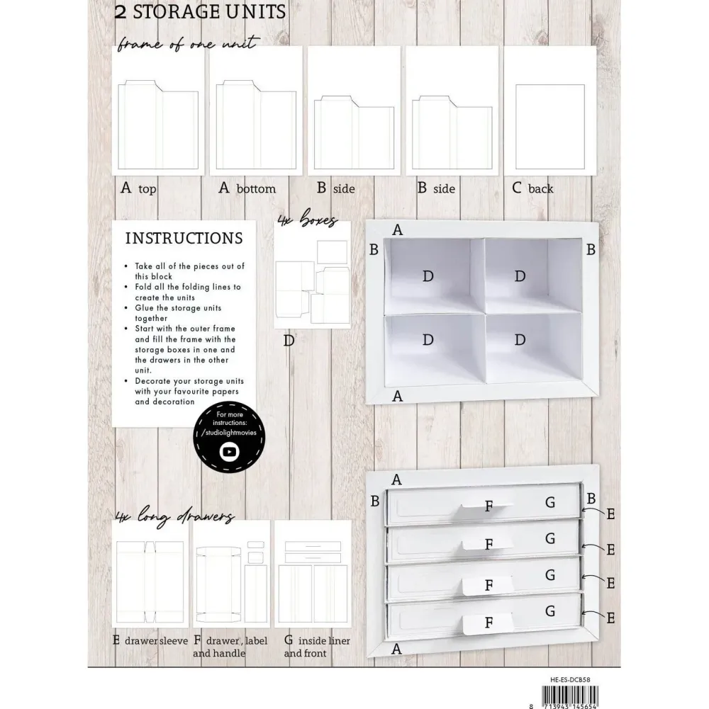 Sale Set 2 módulos almacenaje con cajones DIY Storage Block Organización