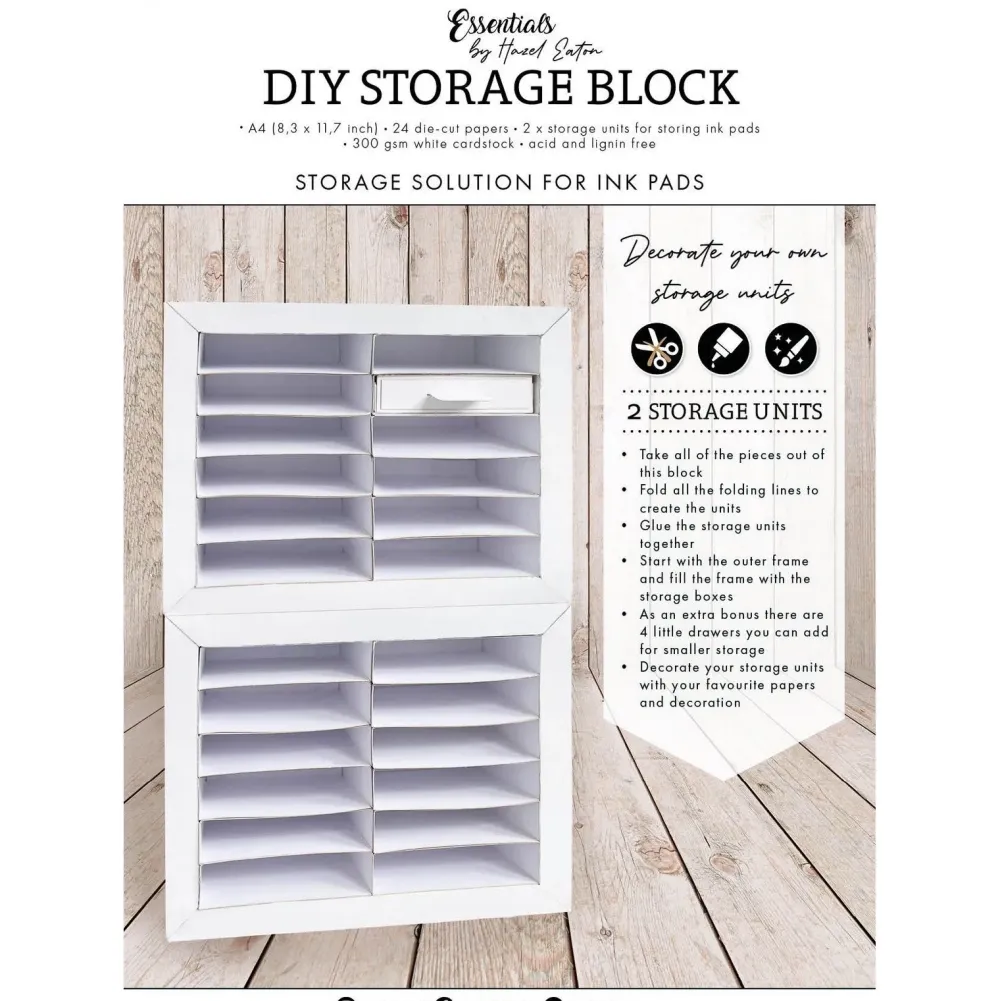 Sale Set 2 módulos almacenaje para tintas DIY Storage Block Organización