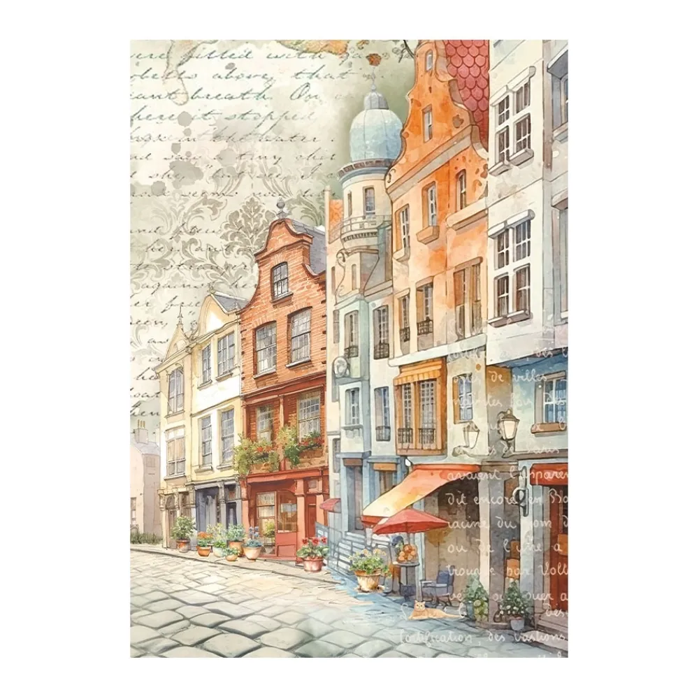 Online Set 8 papeles de arroz Art of Travelling 10x15cm Papeles|Decoupage