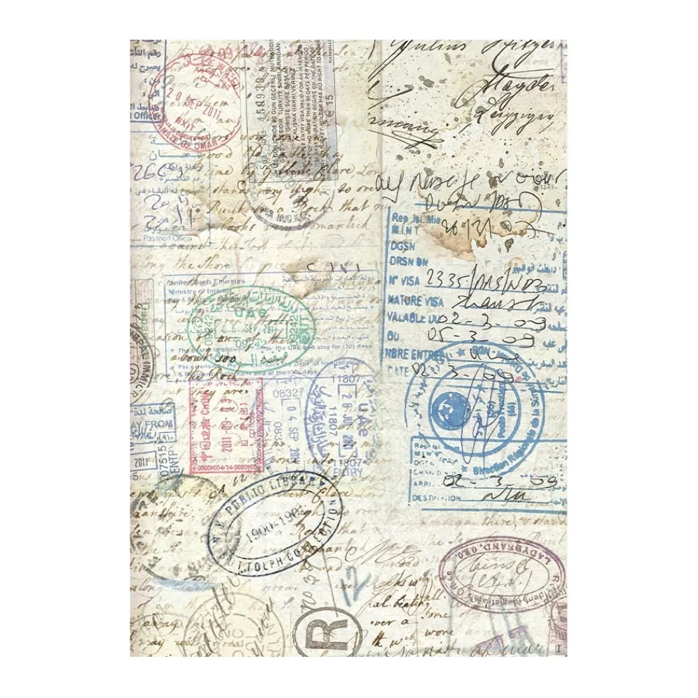 Online Set 8 papeles de arroz Art of Travelling 10x15cm Papeles|Decoupage