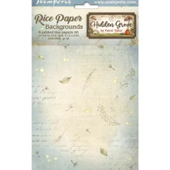 Set 8 papeles de arroz Backgrounds Romantic Hidden Grove 10x15cm Papeles|Decoupage