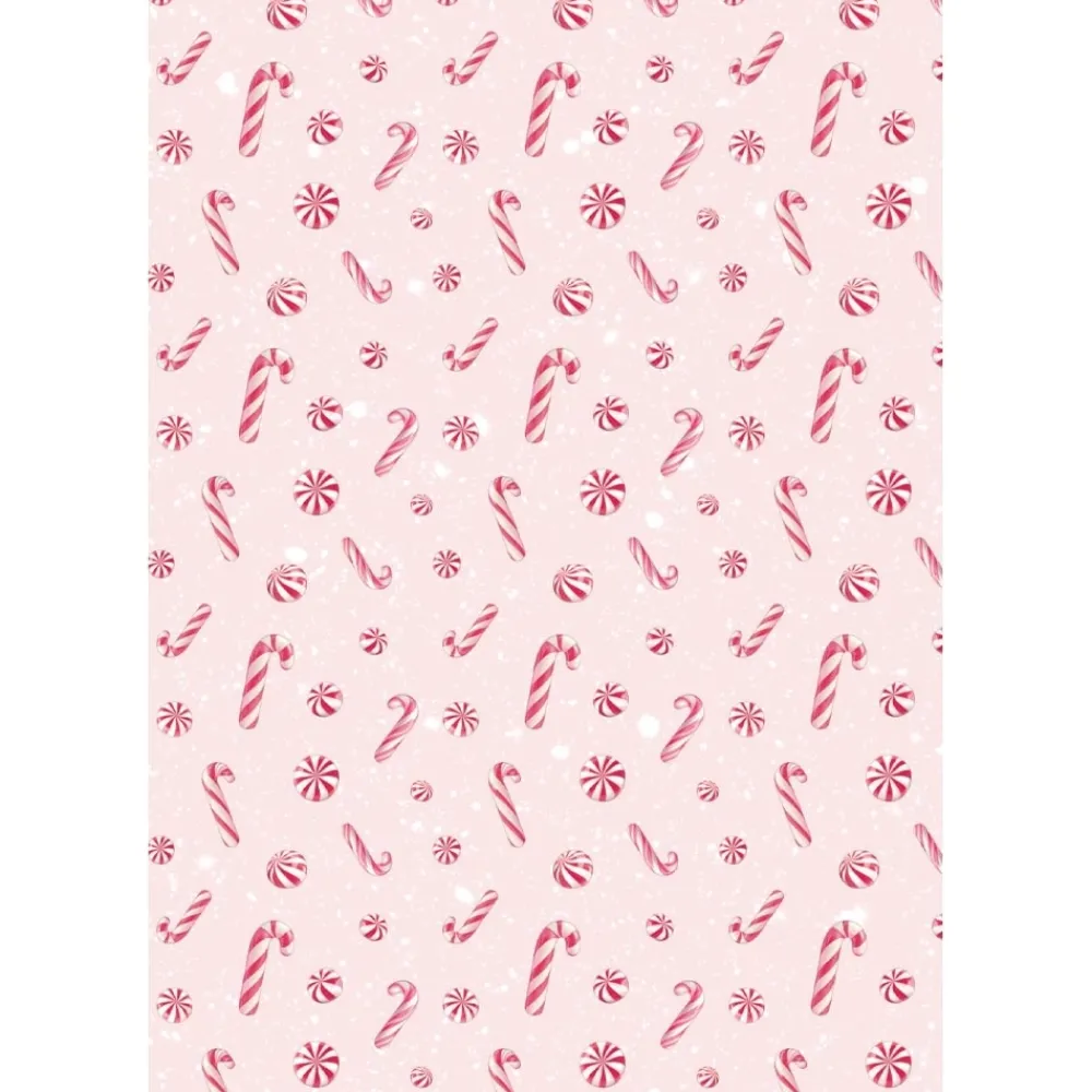Clearance Set 8 papeles de arroz Backgrounds Romantic Candy Christmas 10x15cm Papeles|Decoupage