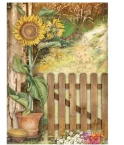 Clearance Set 8 papeles de arroz Backgrounds Sunflower Art 10x15cm Papeles|Decoupage