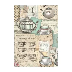 Clearance Set 8 papeles de arroz Backgrounds Alice Forever 10x15cm Papeles|Decoupage