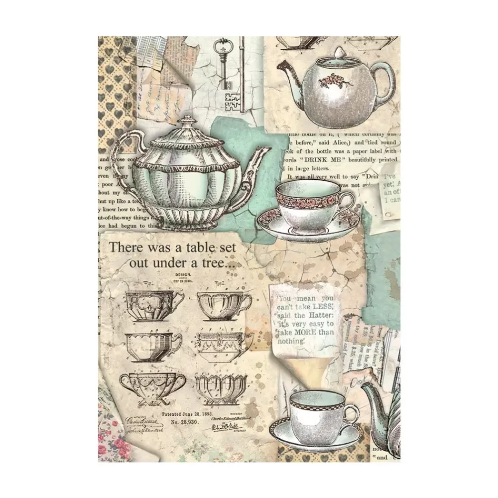 Clearance Set 8 papeles de arroz Backgrounds Alice Forever 10x15cm Papeles|Decoupage