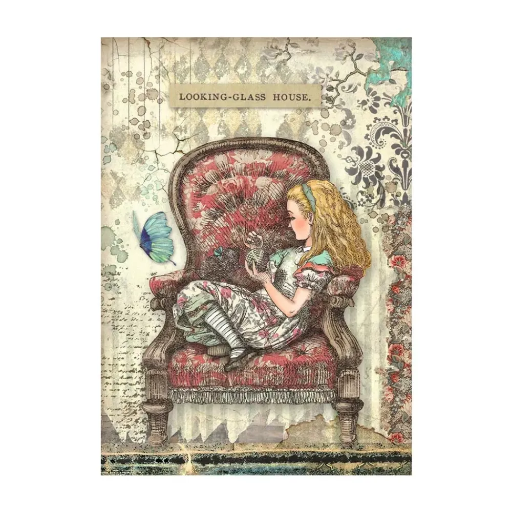 Clearance Set 8 papeles de arroz Backgrounds Alice Forever 10x15cm Papeles|Decoupage