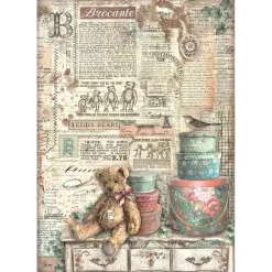 Set 6 papeles de arroz Brocante Antiques 21x30cm Decoupage