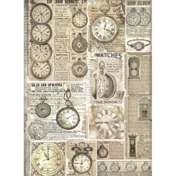 Set 6 papeles de arroz Brocante Antiques 21x30cm Decoupage