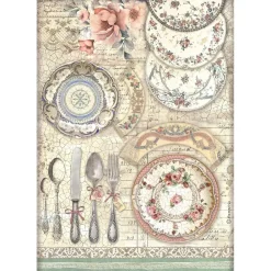 Set 6 papeles de arroz Brocante Antiques 21x30cm Decoupage