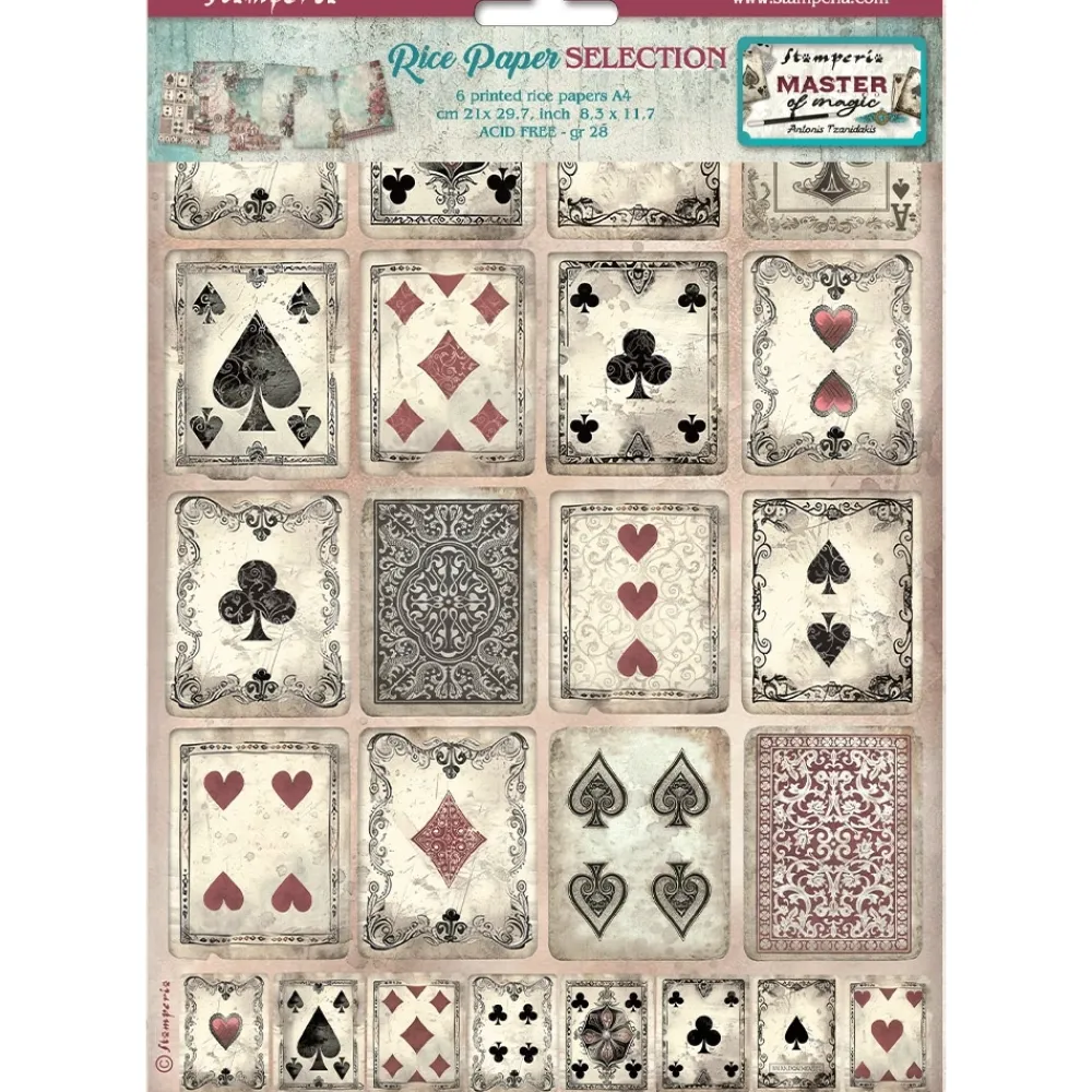 Sale Set 6 papeles de arroz Master of Magic 21x30cm Papeles|Decoupage