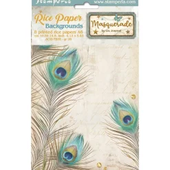 Hot Set 8 papeles de arroz Masquerade 10x15cm Papeles|Decoupage