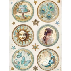 Clearance Set 6 papeles de arroz Masquerade 21x30cm Papeles|Decoupage