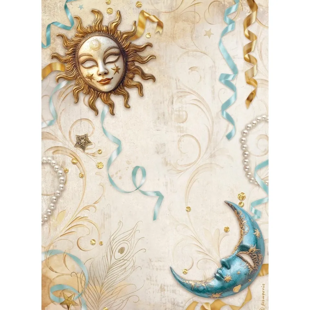 Clearance Set 6 papeles de arroz Masquerade 21x30cm Papeles|Decoupage