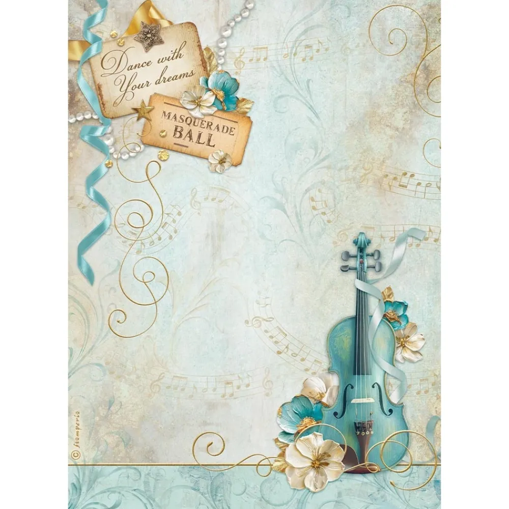 Clearance Set 6 papeles de arroz Masquerade 21x30cm Papeles|Decoupage