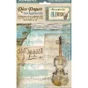 Online Set 8 papeles de arroz Music 10x15cm Papeles|Decoupage