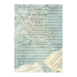 Online Set 8 papeles de arroz Music 10x15cm Papeles|Decoupage