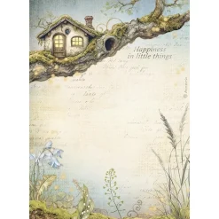 Online Set 6 papeles de arroz Romantic Hidden Grove 21x30cm Papeles|Decoupage