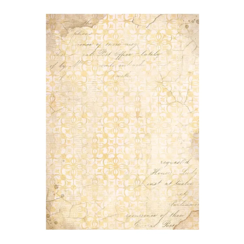 Clearance Set 8 papeles de arroz Romantic Golden Harmony 10x15cm Papeles|Decoupage