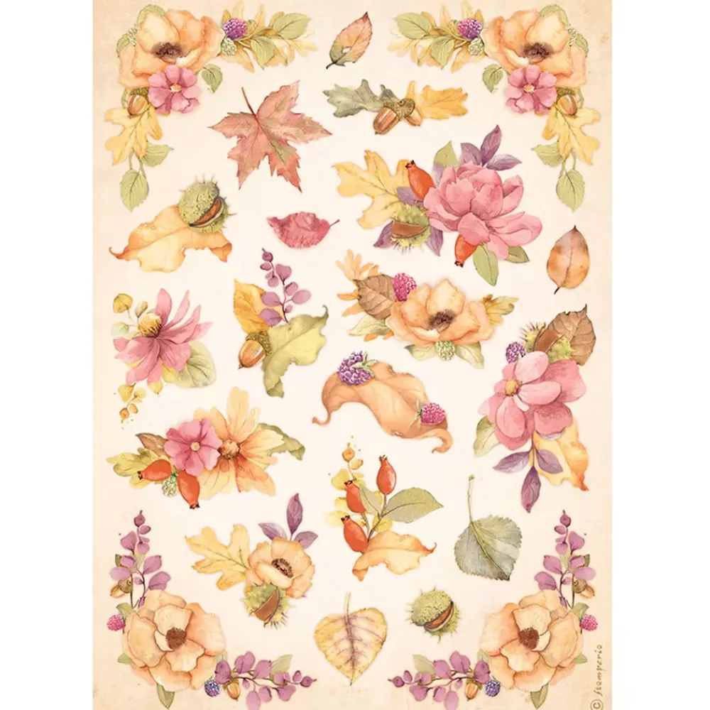 Hot Set 6 papeles de arroz Romantic Woodland 21x29cm Decoupage