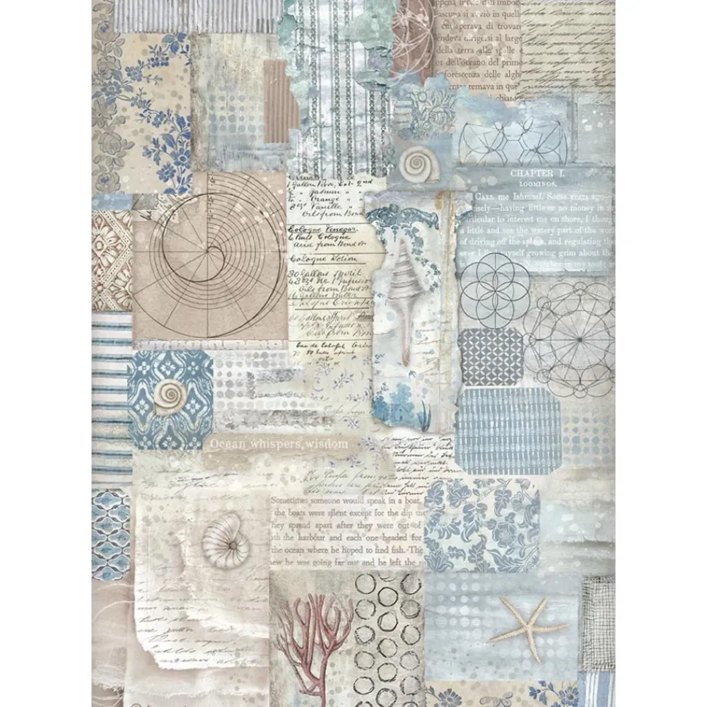 Set 6 papeles de arroz Silent Sea 21x30cm Papeles|Decoupage
