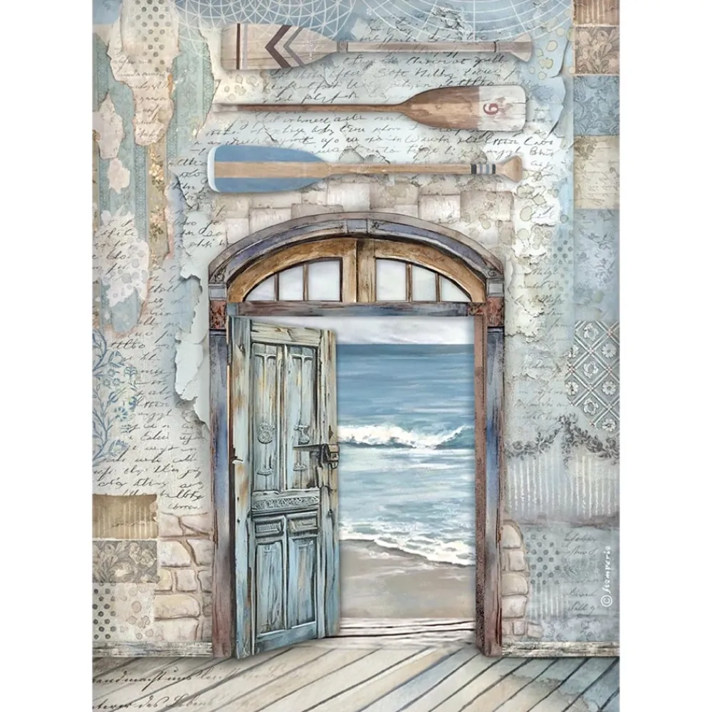 Set 6 papeles de arroz Silent Sea 21x30cm Papeles|Decoupage