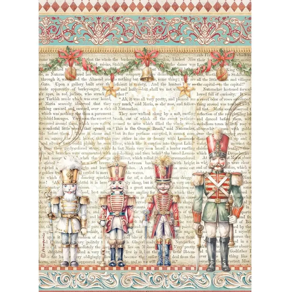 Set 6 papeles de arroz The Nutcracker 21x30cm Decoupage|Papeles