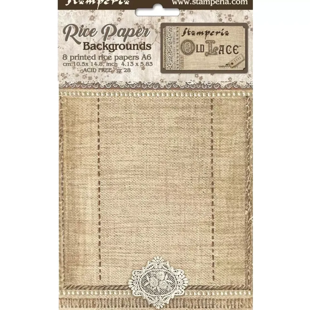 Clearance Set 8 papeles de arroz Verja Old Lace 10x15cm Papeles|Decoupage