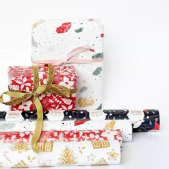 Hot Set 4 papeles de regalo Santas Entrega Especial 50x70cm Navidad