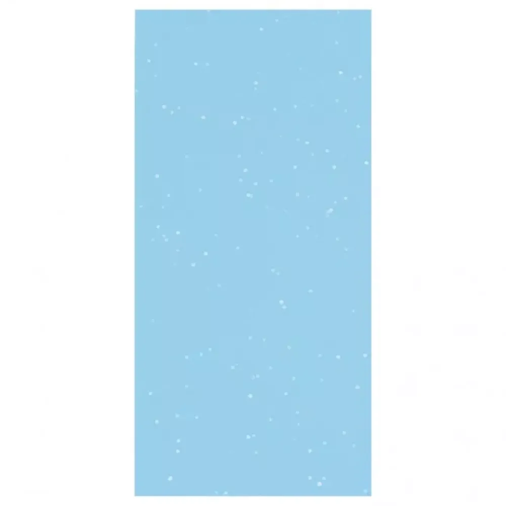 Set 6 Papeles de Seda Glitter Turquesa Papeles