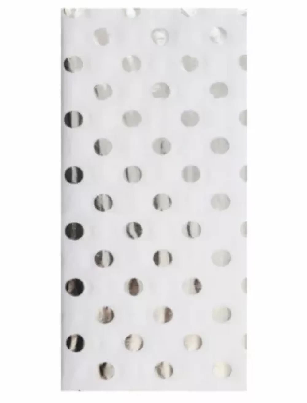 New Set 3 Papeles de Seda Puntos Plata 50x70cm Papeles|Navidad