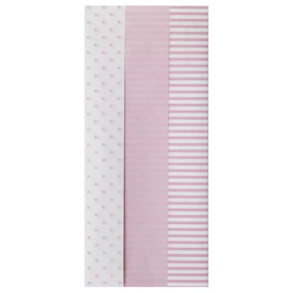 Hot Set 6 Papeles de Seda Surtido Rosa Bebé 50x70cm Navidad