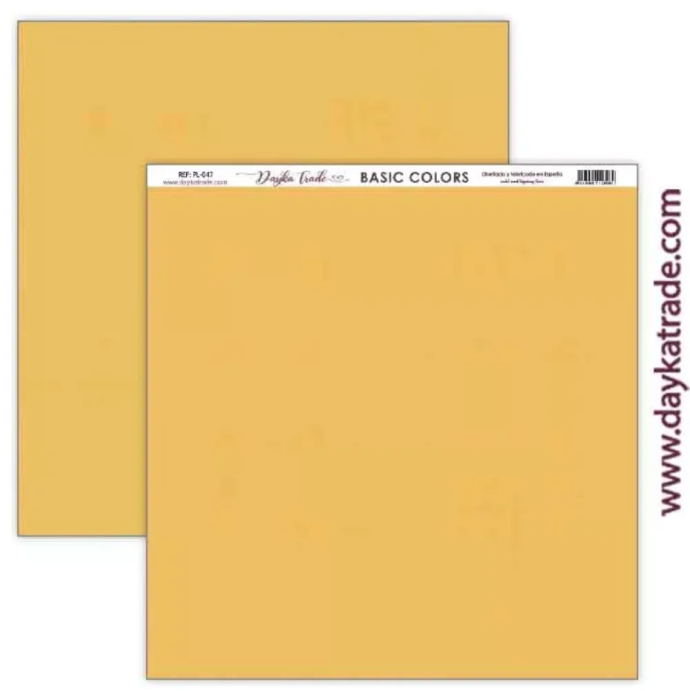 Online Set 5 papeles PL-047 efecto textura Amarillo Dayka 30x30cm Papeles