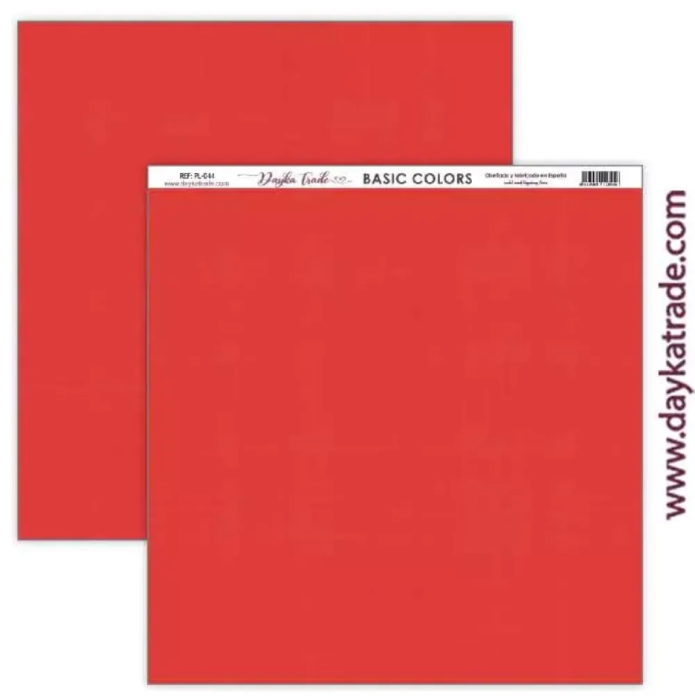 Online Set 5 papeles PL-044 efecto textura Rojo Dayka 30x30cm Papeles