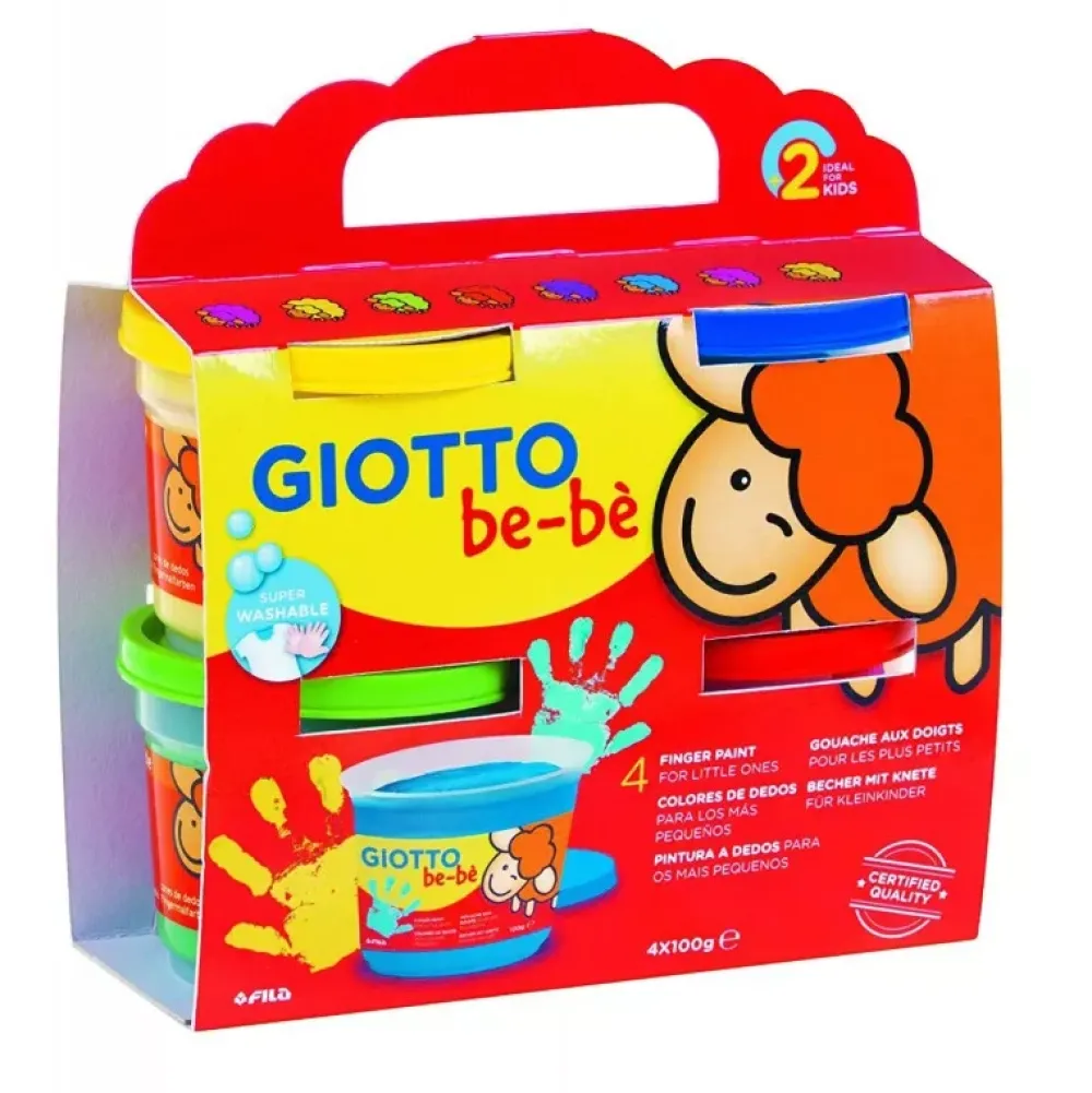 Online Set 4 Pintura de Dedos Be-bè Niños Niños Y Regalos