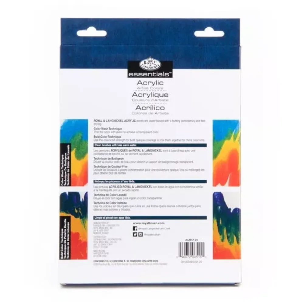 Hot Set 24 Pinturas Acrílicas 12ml Pinturas Acrílicas