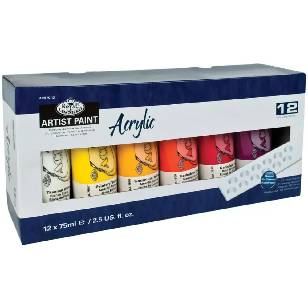 Clearance Set 12 Pinturas Acrílicas 75ml Pinturas Acrílicas