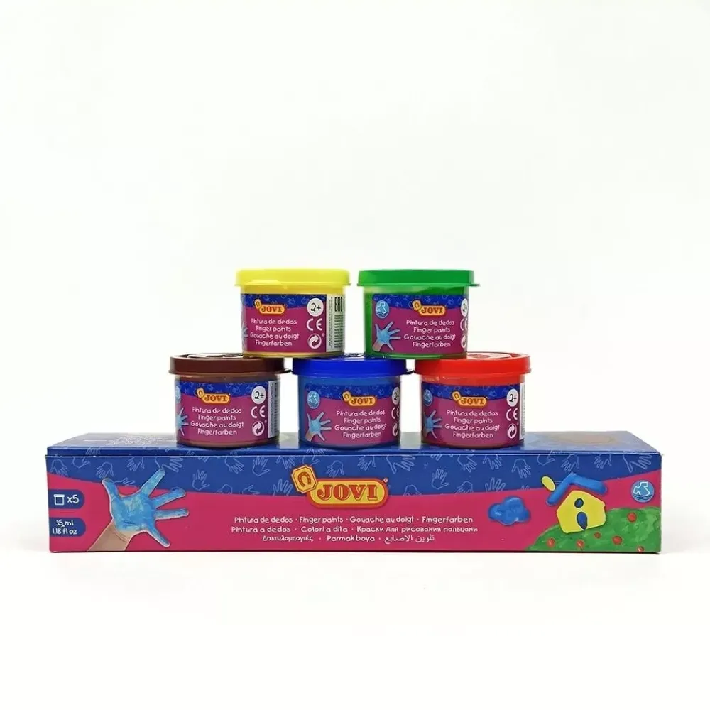 Sale Set 5 Pinturas de Dedos 35ml Niños Niños Y Regalos