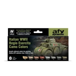 Discount Set 8 pinturas modelismo Italian WWII Regio Esercito Camo Colors 17ml Pinturas Para Maquetas Y Modelismo