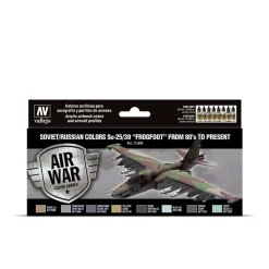 Discount Set 8 pinturas modelismo Soviet/Russian colors Su-25/39 Frogfoot from 80’s to present 17ml Pinturas Para Maquetas Y Modelismo