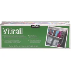 Set 10 pinturas para cristal Vitrail 45ml Pinturas De Vidrio Y Cerámica