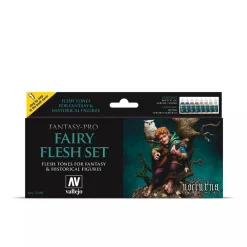 Sale Set 8 pinturas para modelismo 101 Fairy Flesh Fantasy-Pro 17ml Pinturas Para Maquetas Y Modelismo