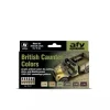 Set 6 pinturas para modelismo 211 British Caunter Colors AFV 17ml Pinturas Para Maquetas Y Modelismo