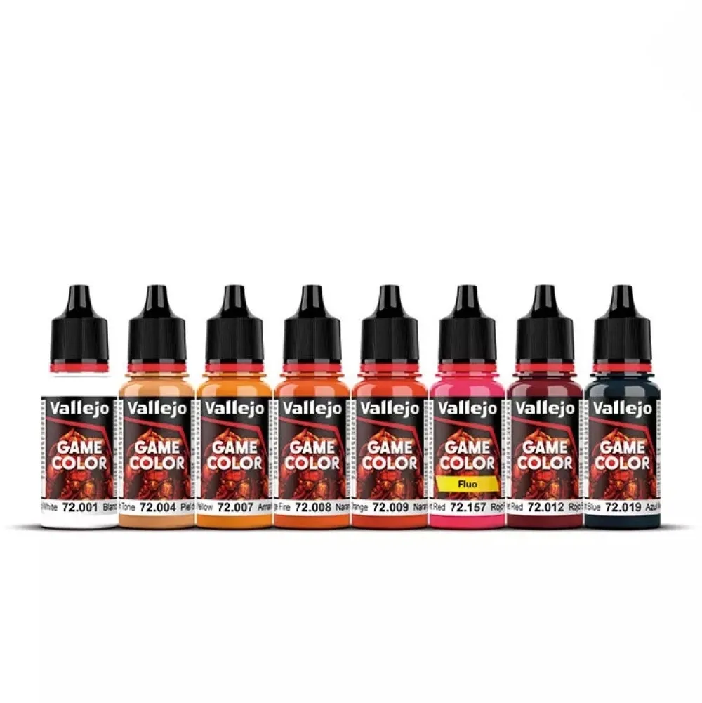 Best Set 8 pinturas para modelismo 196 Fire Dragons Fantasy 18ml Pinturas Para Maquetas Y Modelismo|Pinturas Acrílicas