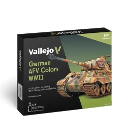 Set 16 pinturas para modelismo 255 German AFV Colors WWII AFV 18 ml Maquetas Y Modelismo|Pinturas Para Maquetas Y Modelismo