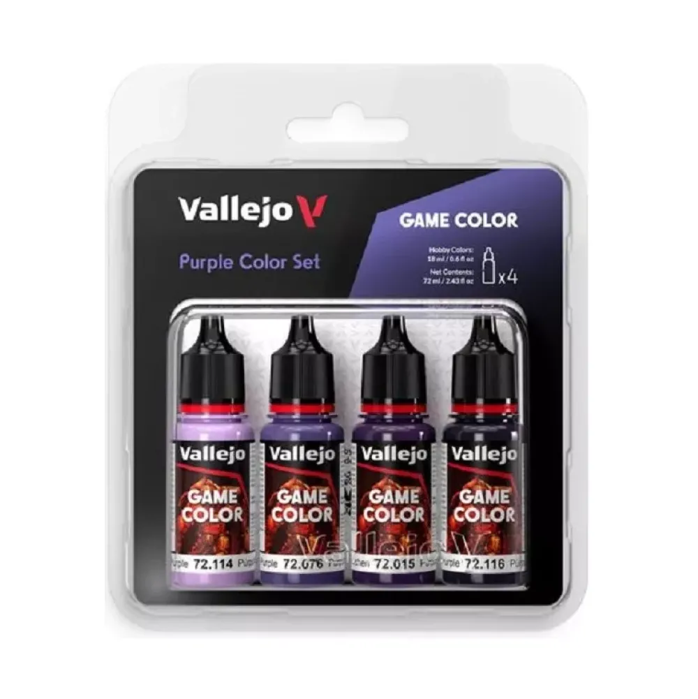 Set 4 pinturas para modelismo 382 Morados Game Color 18ml Maquetas Y Modelismo|Pinturas Para Maquetas Y Modelismo