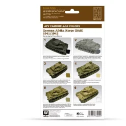 Set 6 pinturas para modelismo 409 German Afrika Korps AFV 8ml Maquetas Y Modelismo|Pinturas Para Maquetas Y Modelismo