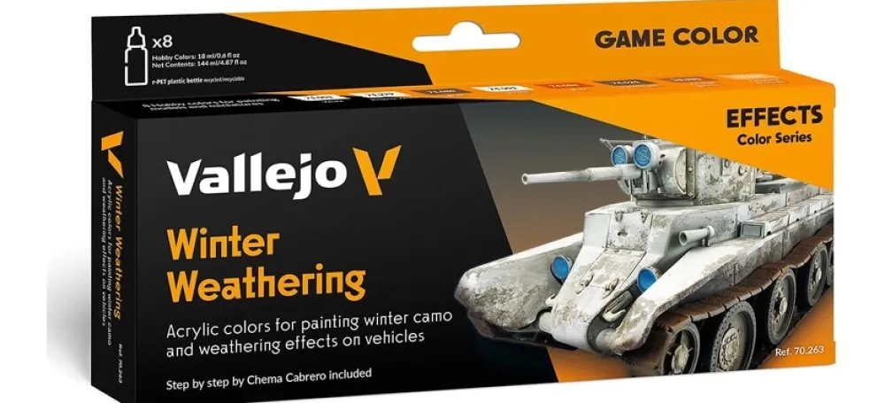 Clearance Set 8 pinturas para modelismo 263 Winter Weathering Game Color Effects 18ml Maquetas Y Modelismo|Pinturas Para Maquetas Y Modelismo